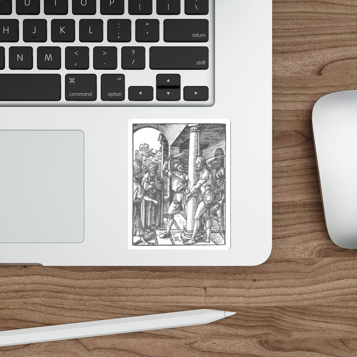 DURER, Albrecht - 17. The Flagellation (Artwork) STICKER Vinyl Die-Cut Decal-The Sticker Space