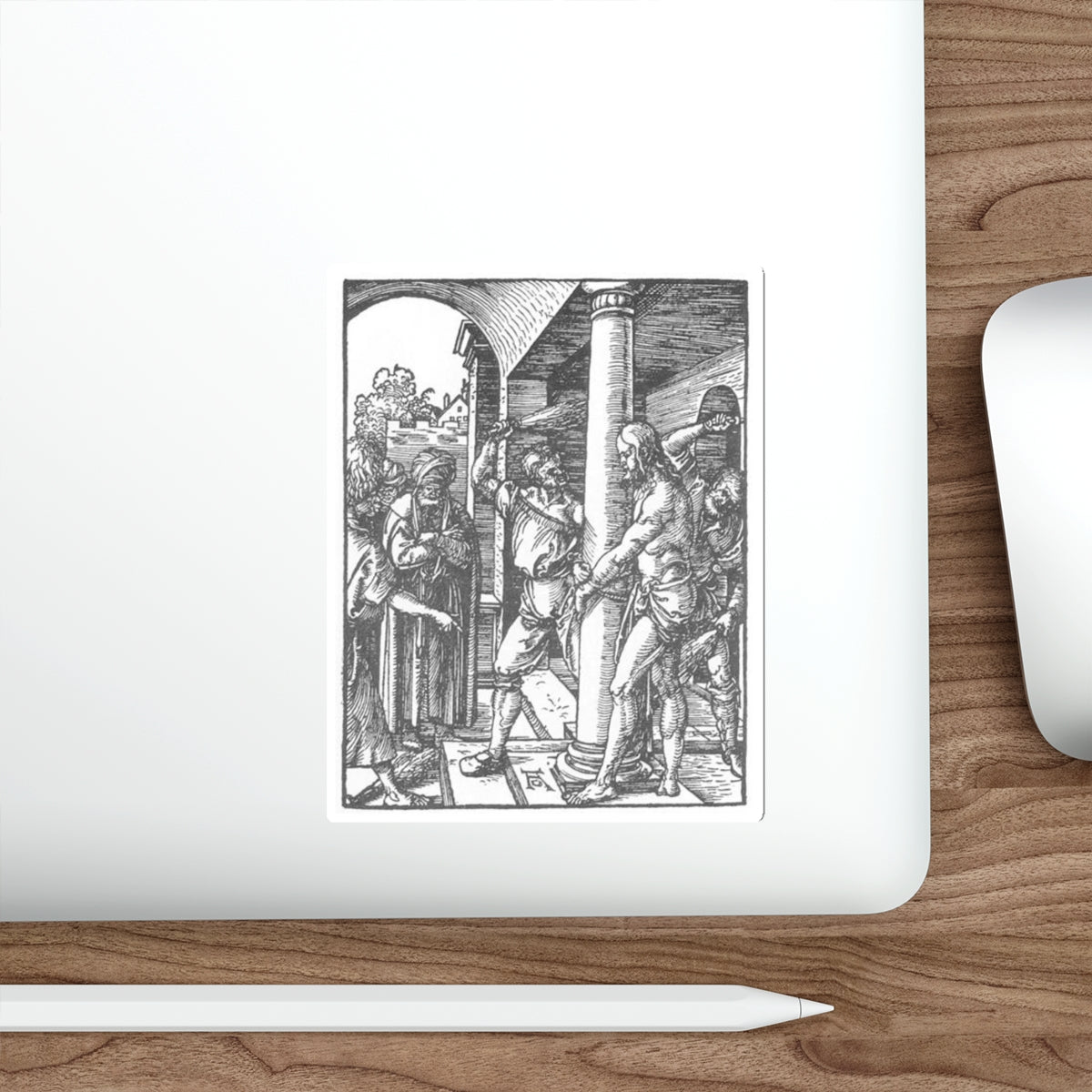 DURER, Albrecht - 17. The Flagellation (Artwork) STICKER Vinyl Die-Cut Decal-The Sticker Space