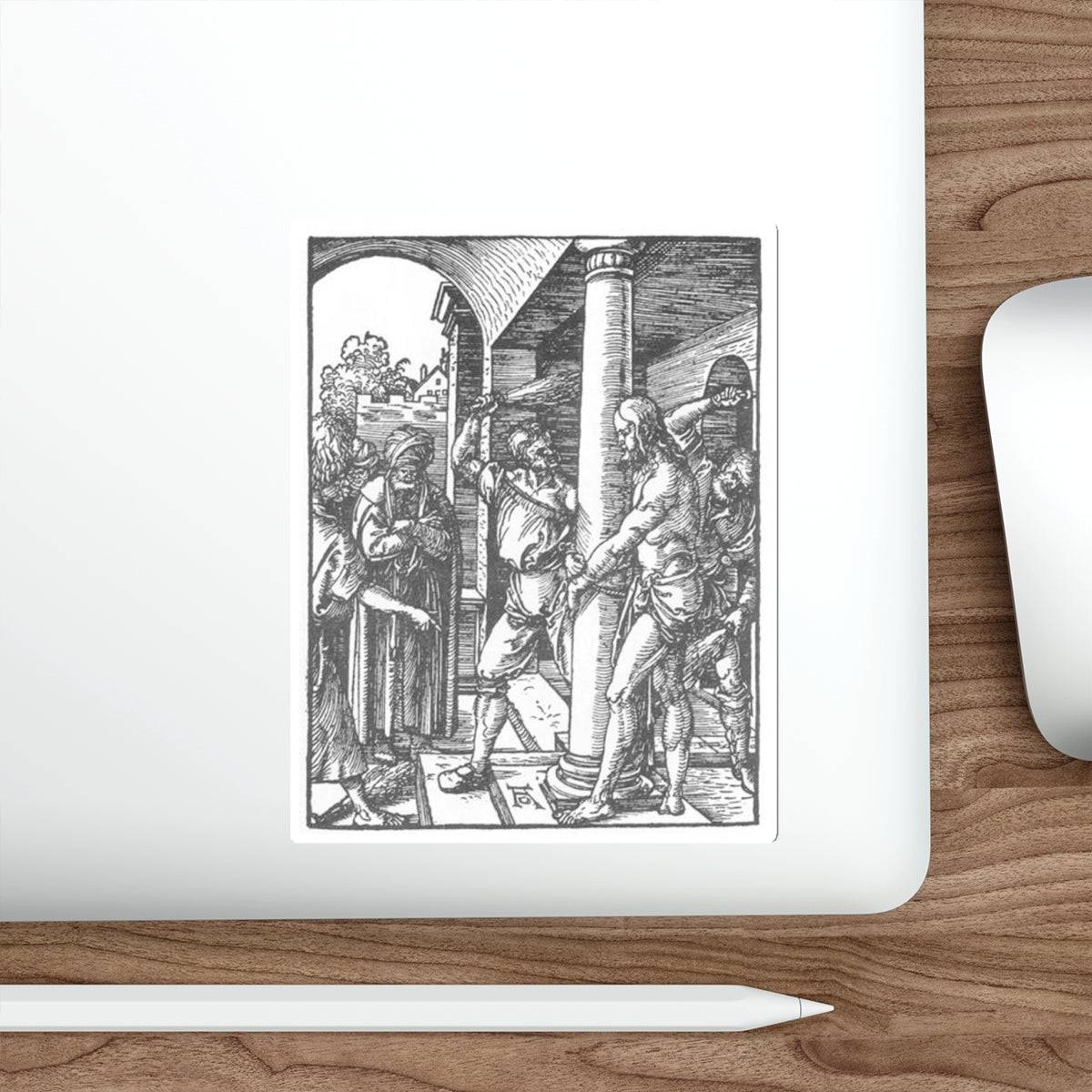 DURER, Albrecht - 17. The Flagellation (Artwork) STICKER Vinyl Die-Cut Decal-The Sticker Space