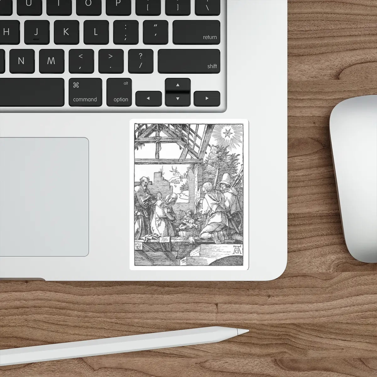 SKU:19561776661441771621 Sticker types:White Shape:Die-Cut Sizes:4" × 4"