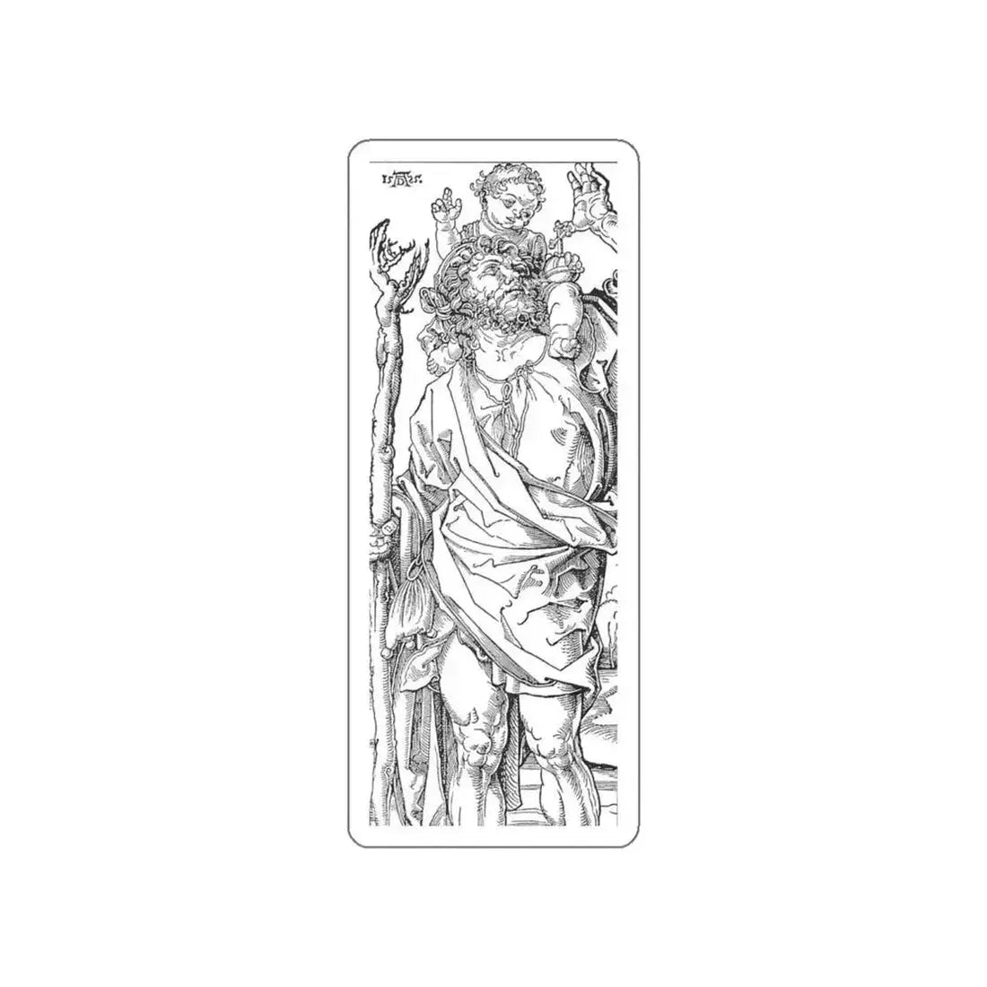 DURER, Albrecht - 42 (Artwork) STICKER Vinyl Die-Cut Decal White Die-Cut 4 Inch - The Sticker Space