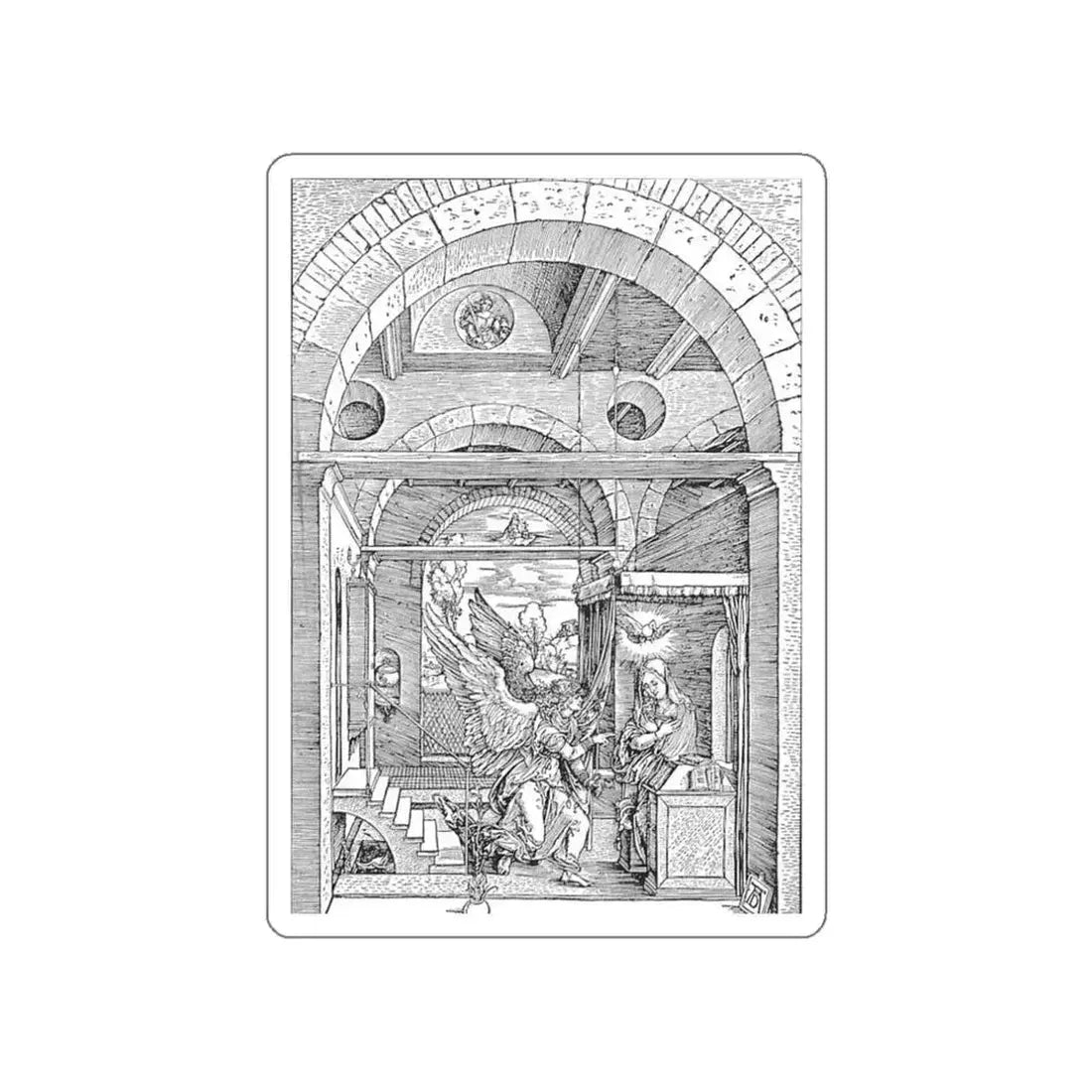 DURER, Albrecht - 43 (Artwork) STICKER Vinyl Die-Cut Decal White Die-Cut 3 Inch - The Sticker Space
