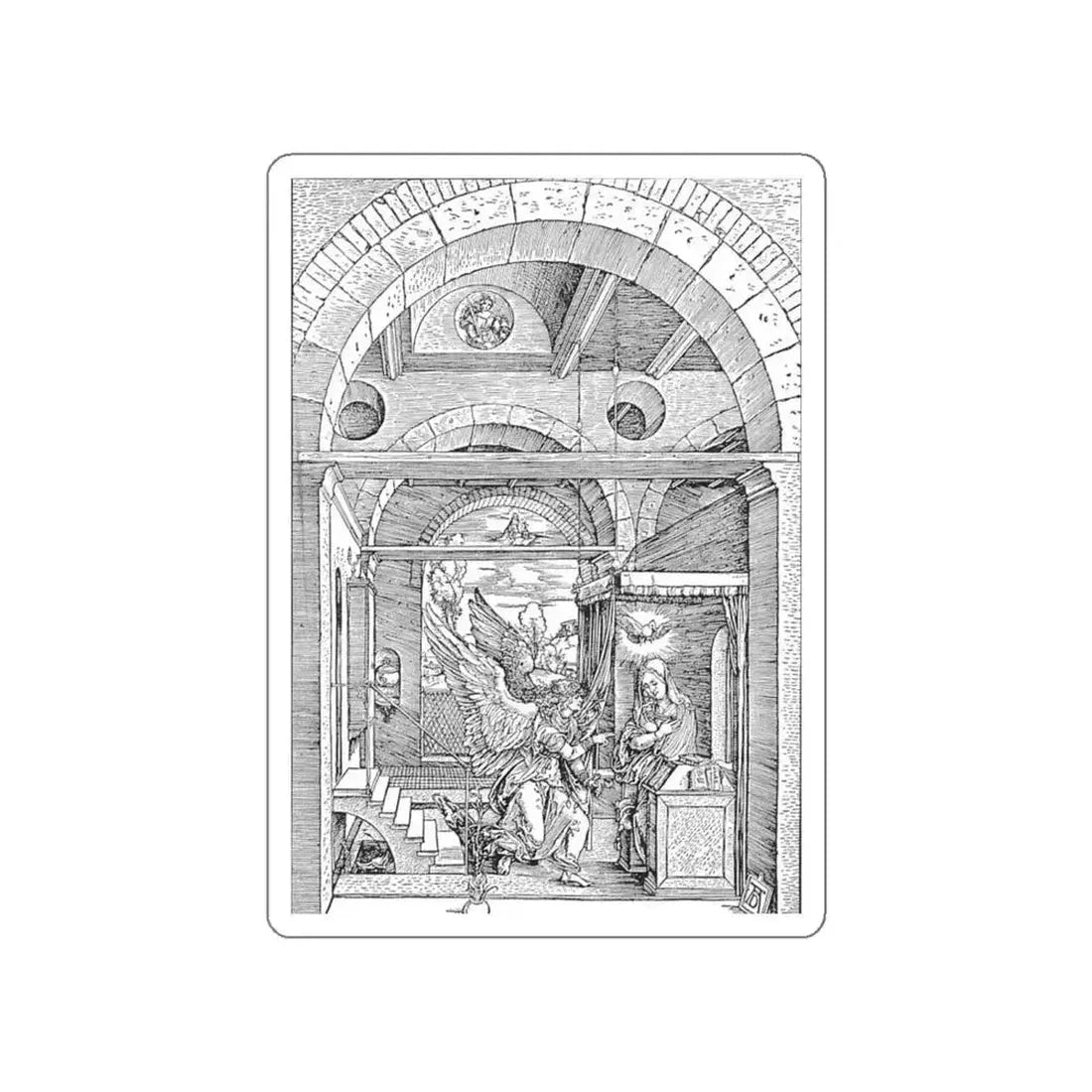 DURER, Albrecht - 43 (Artwork) STICKER Vinyl Die-Cut Decal White Die-Cut 5 Inch - The Sticker Space