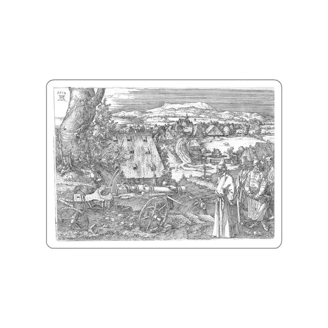 DURER, Albrecht - 6landsca (Artwork) STICKER Vinyl Die-Cut Decal White Die-Cut 5 Inch - The Sticker Space