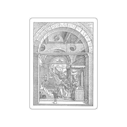 DURER, Albrecht - 7. The Annunciation (Artwork) STICKER Vinyl Die-Cut Decal White Die-Cut 2 Inch - The Sticker Space