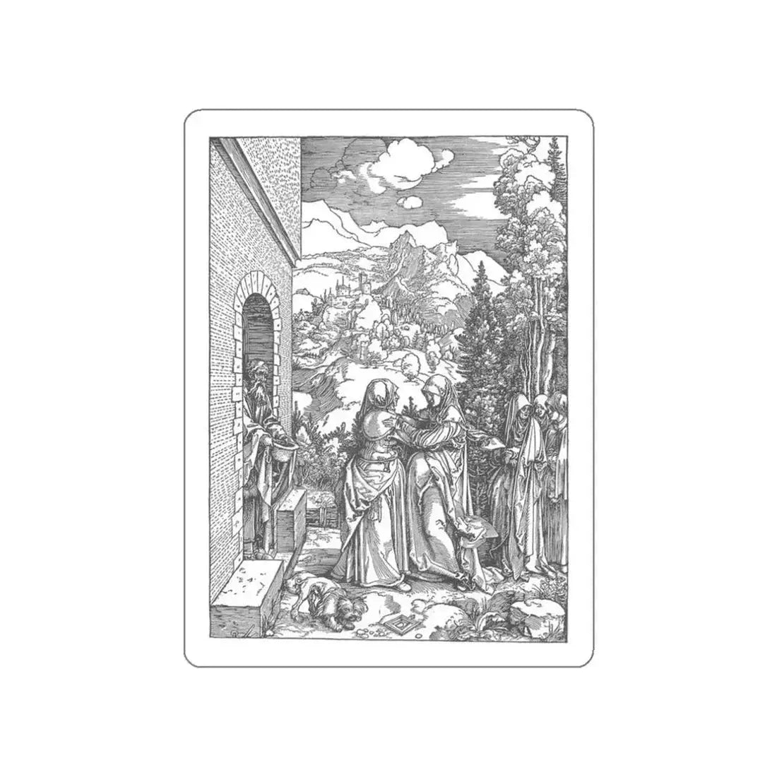 DURER, Albrecht - 8. The Visitation (Artwork) STICKER Vinyl Die-Cut Decal - The Sticker Space