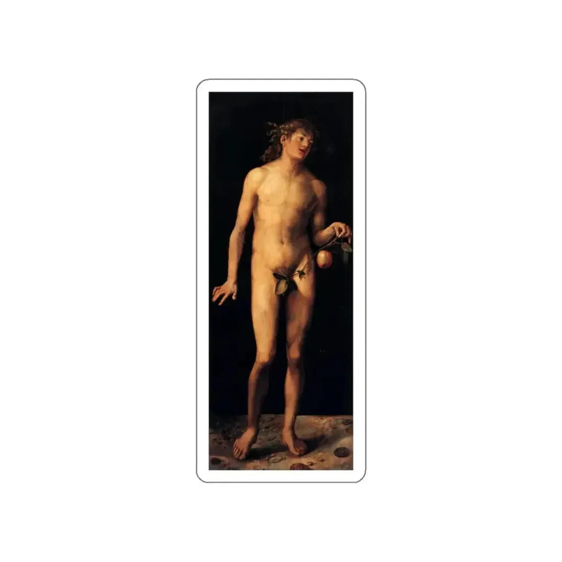 DURER, Albrecht - Adam (Artwork) STICKER Vinyl Die-Cut Decal White Die-Cut 3 Inch - The Sticker Space