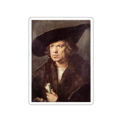 DURER, Albrecht - baret (Artwork) STICKER Vinyl Die-Cut Decal White Die-Cut 6 Inch - The Sticker Space