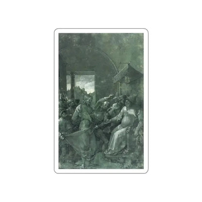 DURER, Albrecht - Christ before Caiaphas (Artwork) STICKER Vinyl Die-Cut Decal White Die-Cut 2 Inch - The Sticker Space