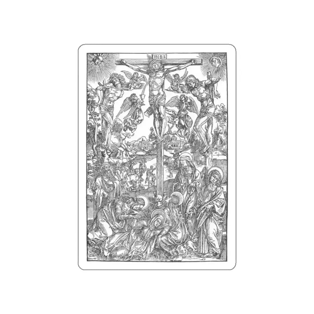 DURER, Albrecht - Crucifixion2 (Artwork) STICKER Vinyl Die-Cut Decal White Die-Cut 3 Inch - The Sticker Space