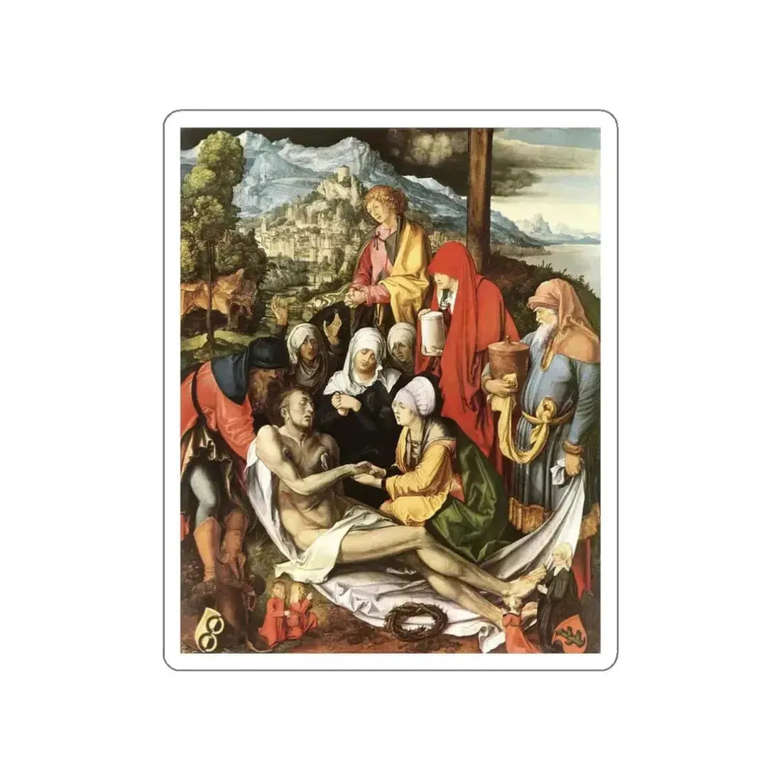 DURER, Albrecht - Lamentation for Christ (Artwork) STICKER Vinyl Die-Cut Decal - The Sticker Space