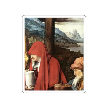 DURER, Albrecht - Lamentation for Christ (detail)3 (Artwork) STICKER Vinyl Die-Cut Decal White Die-Cut 2 Inch - The Sticker Space
