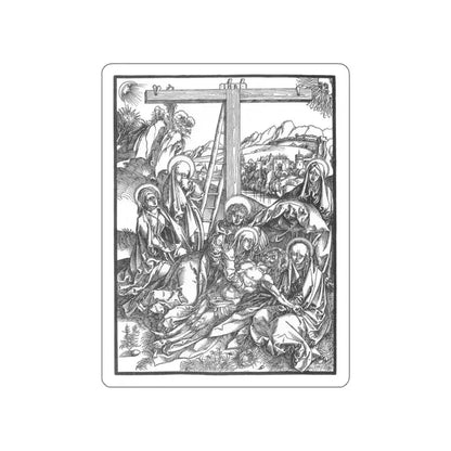 DURER, Albrecht - Lamentation for the Dead Christ (Artwork) STICKER Vinyl Die-Cut Decal White Die-Cut 6 Inch - The Sticker Space