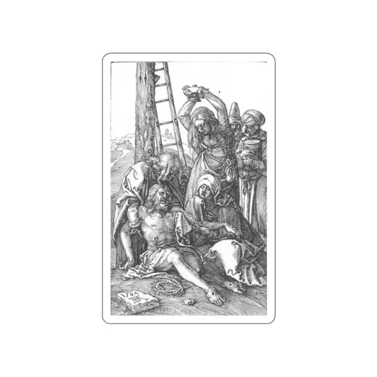 DURER, Albrecht - Lamentation over Christ (No. 12) (Artwork) STICKER Vinyl Die-Cut Decal White Die-Cut 2 Inch - The Sticker Space