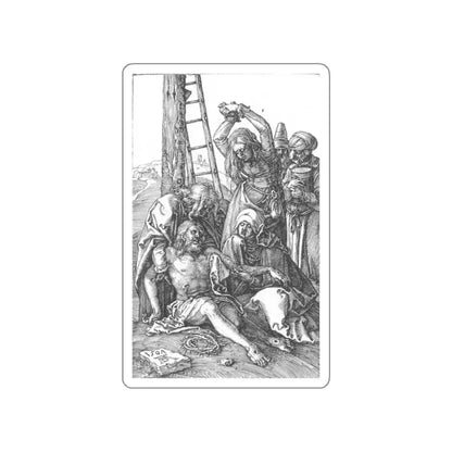 DURER, Albrecht - Lamentation over Christ (No. 12) (Artwork) STICKER Vinyl Die-Cut Decal White Die-Cut 3 Inch - The Sticker Space