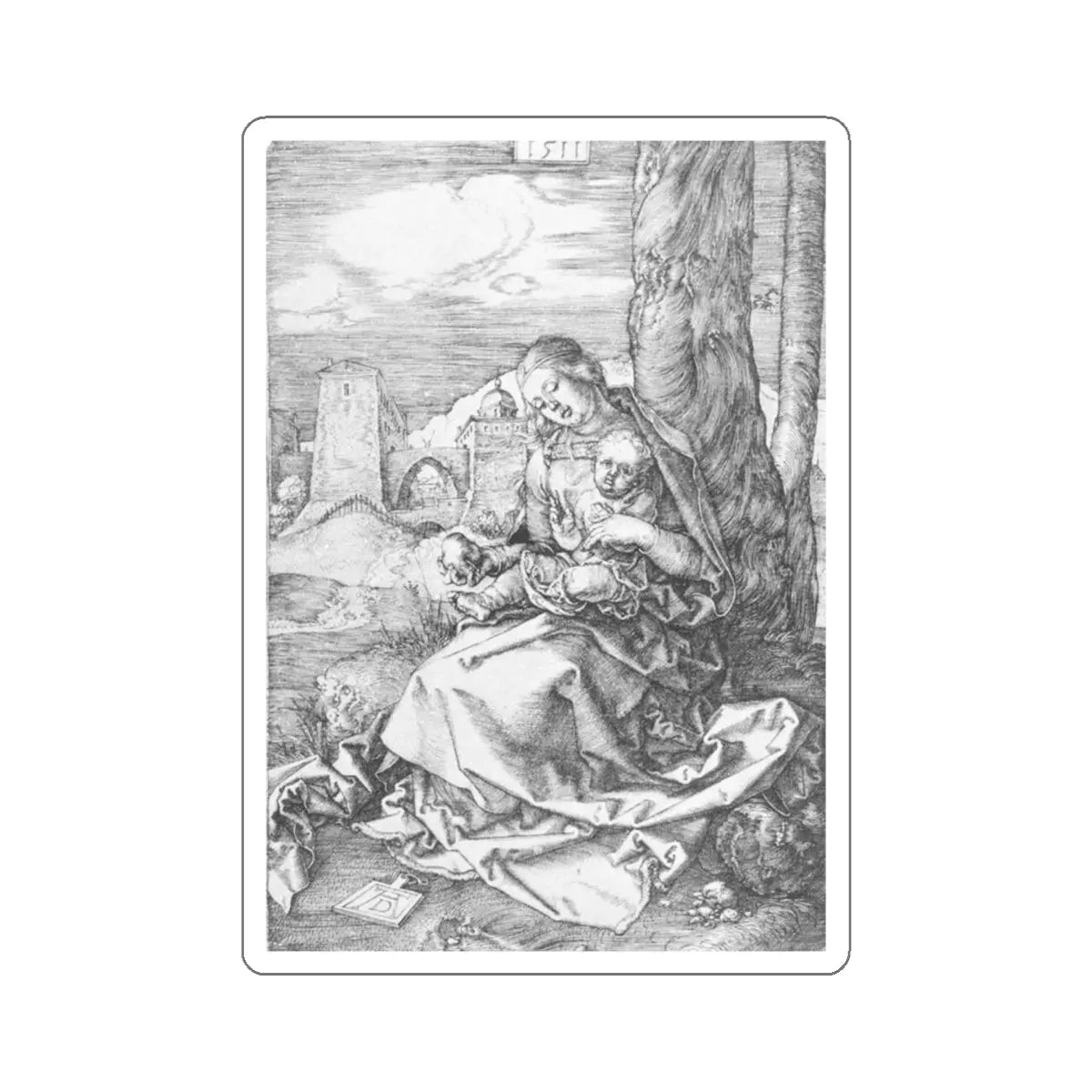 SKU:11738926940508462077 Sticker types:White Shape:Die-Cut Sizes:4" × 4"