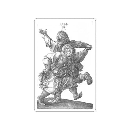 DURER, Albrecht - Peasant Couple Dancing (Artwork) STICKER Vinyl Die-Cut Decal White Die-Cut 2 Inch - The Sticker Space