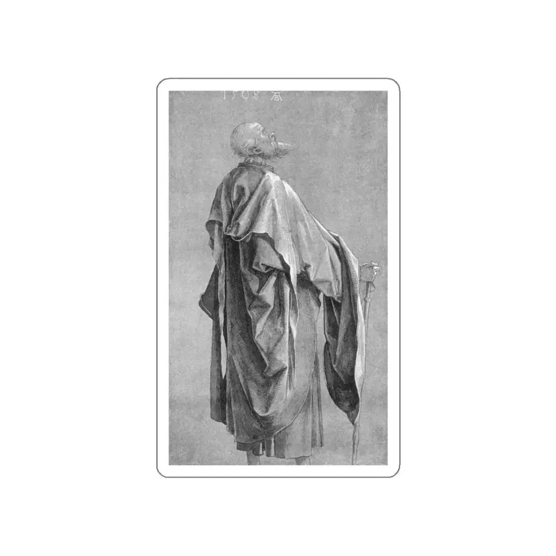 DURER, Albrecht - Study of Drapery (Artwork) STICKER Vinyl Die-Cut Decal White Die-Cut 3 Inch - The Sticker Space