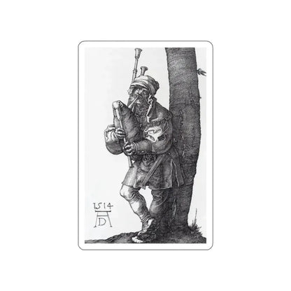 DURER, Albrecht - The Bagpiper (Artwork) STICKER Vinyl Die-Cut Decal - The Sticker Space