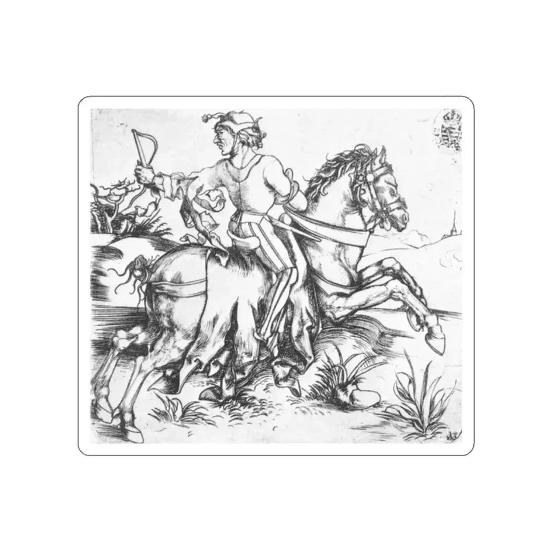 DURER, Albrecht - The Great Courier (Artwork) STICKER Vinyl Die-Cut Decal White Die-Cut 2 Inch - The Sticker Space