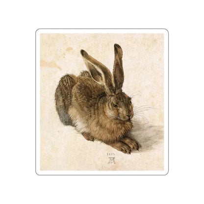 DURER, Albrecht - Young Hare (Artwork) STICKER Vinyl Die-Cut Decal White Die-Cut 3 Inch - The Sticker Space