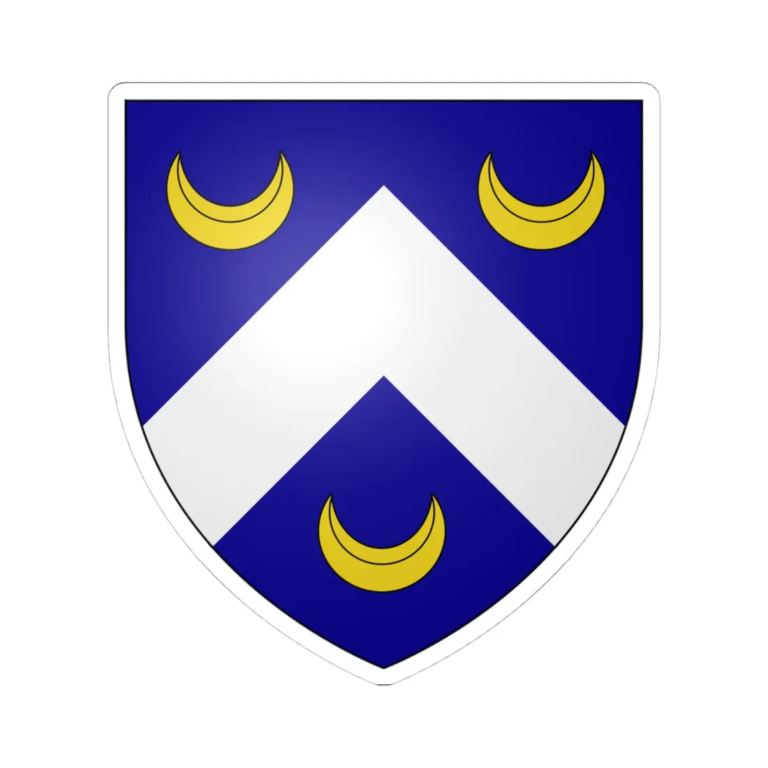 Durie of Durie arms (Scotland) (Coat of Arms) STICKER Vinyl Kiss-Cut Decal 4 Inch White - The Sticker Space