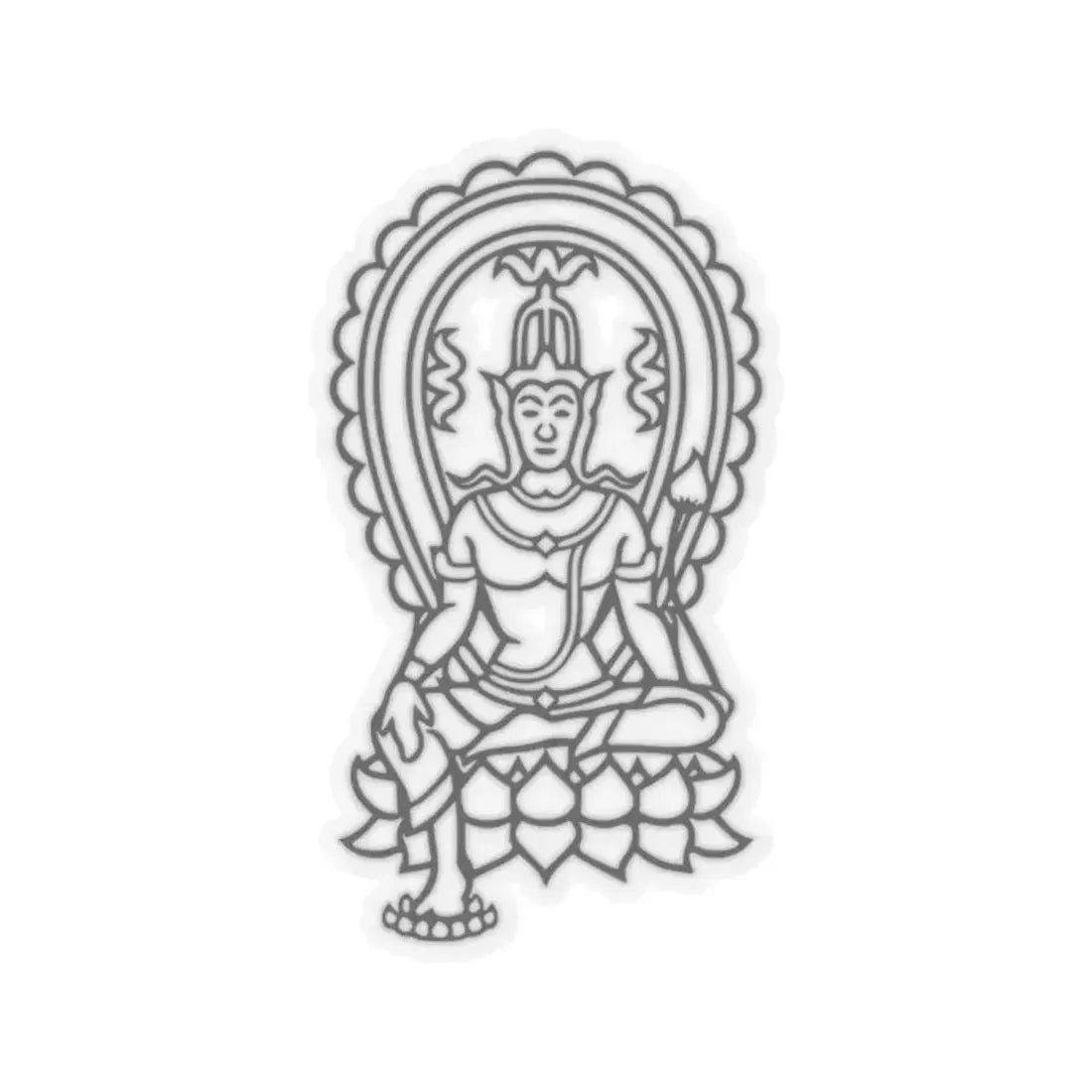 Dusit Province Seal (Thailand) STICKER Vinyl Kiss-Cut Decal 2 Inch Transparent - The Sticker Space