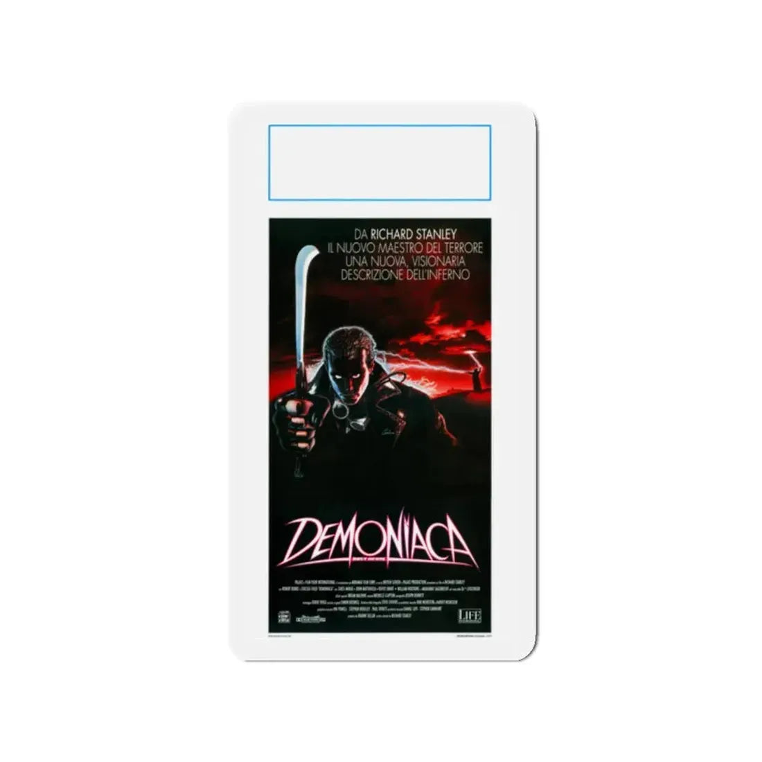 DUST DEVIL (ITALIAN) 1992 Movie Poster - Refrigerator Magnet 2 Inch - The Sticker Space