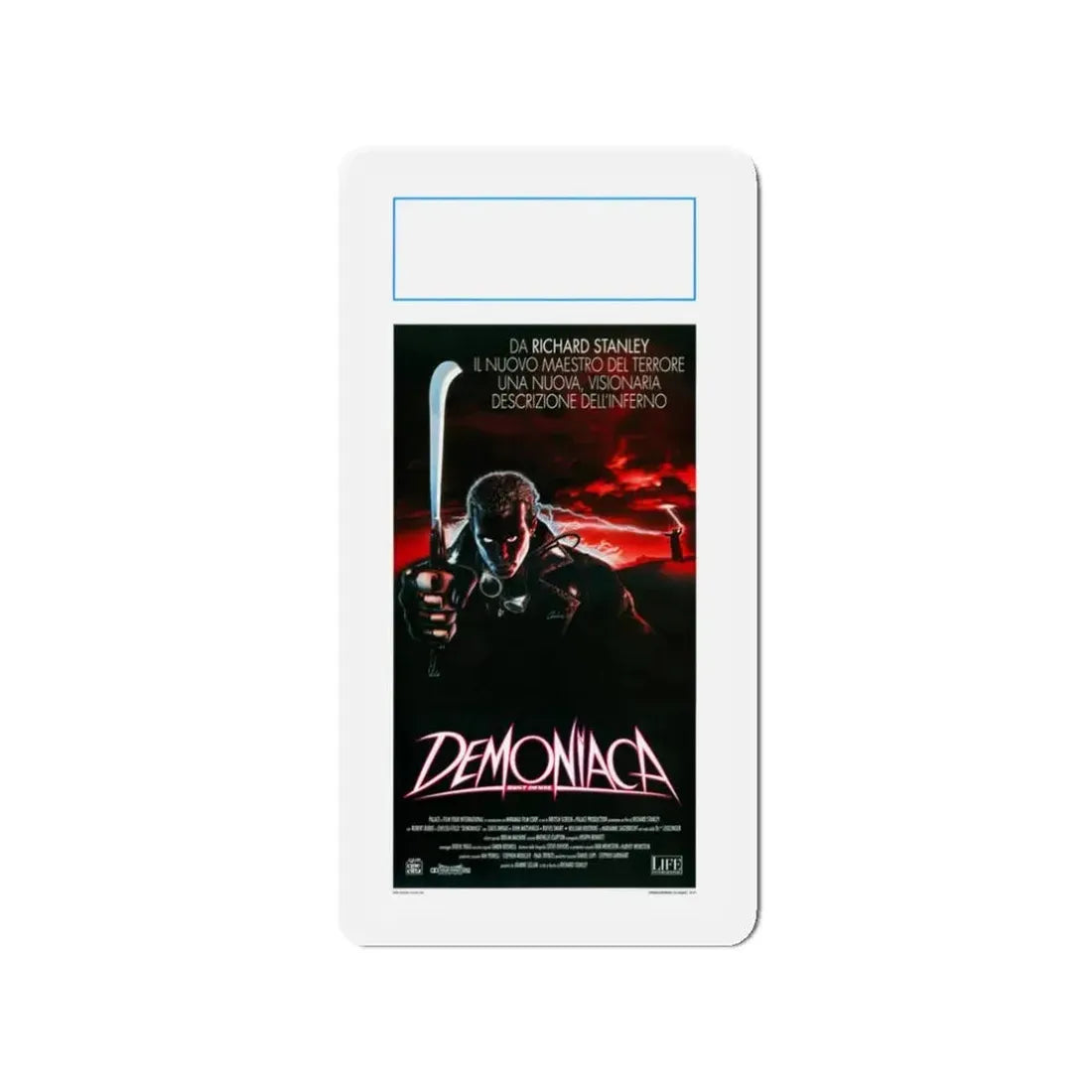 DUST DEVIL (ITALIAN) 1992 Movie Poster - Refrigerator Magnet 3 Inch - The Sticker Space