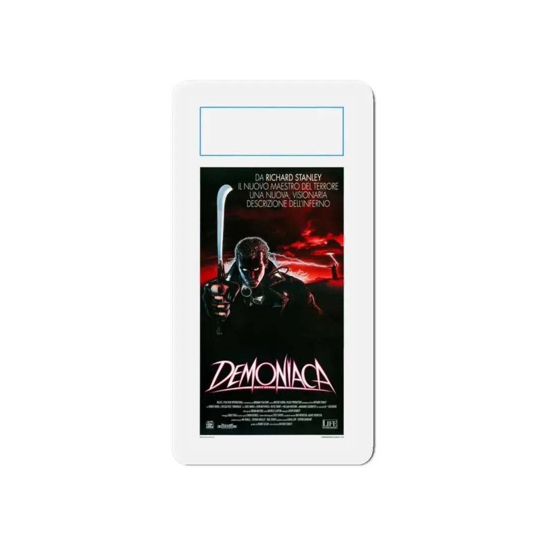 DUST DEVIL (ITALIAN) 1992 Movie Poster - Refrigerator Magnet 6 Inch - The Sticker Space