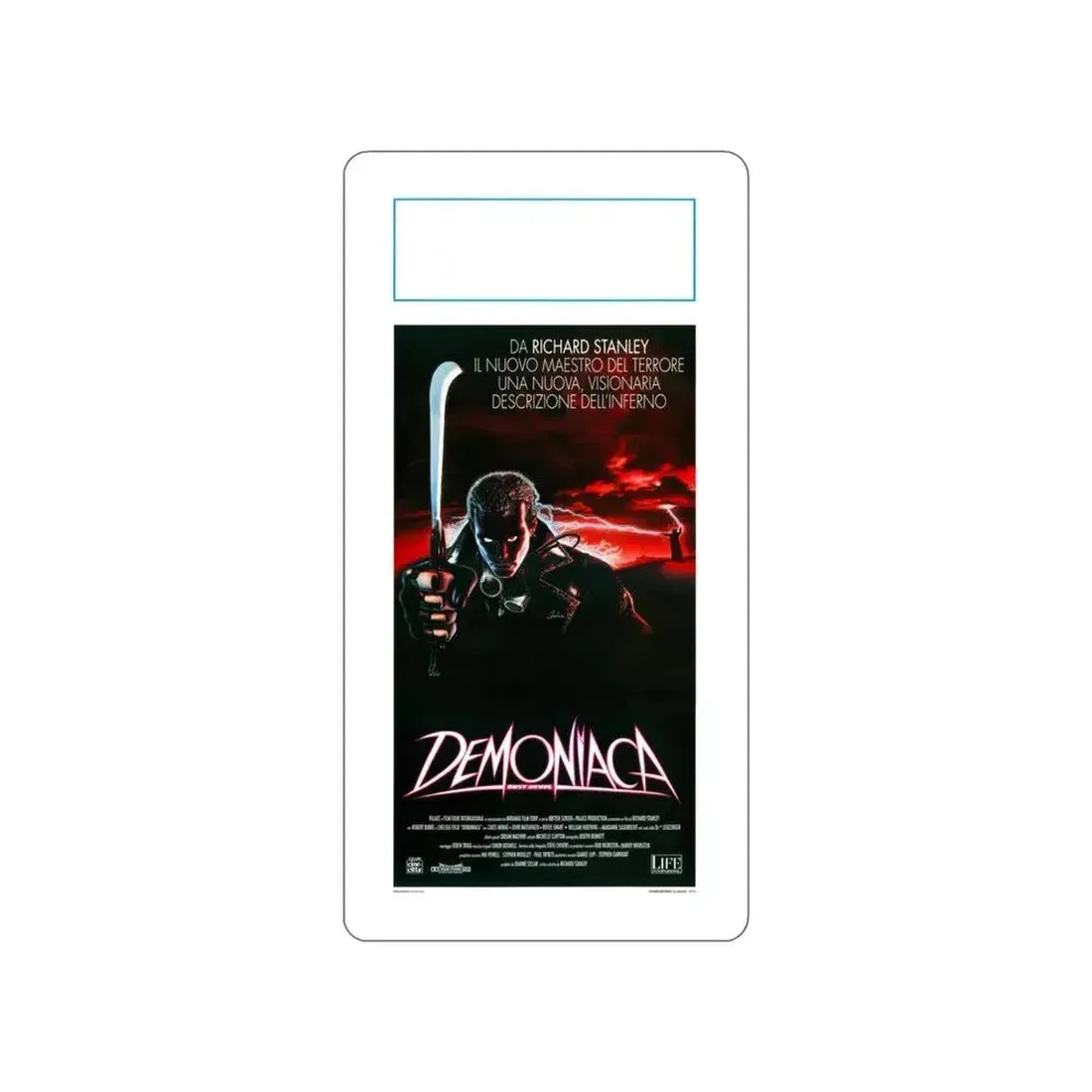 DUST DEVIL (ITALIAN) 1992 Movie Poster STICKER Vinyl Die-Cut Decal 4 Inch - The Sticker Space