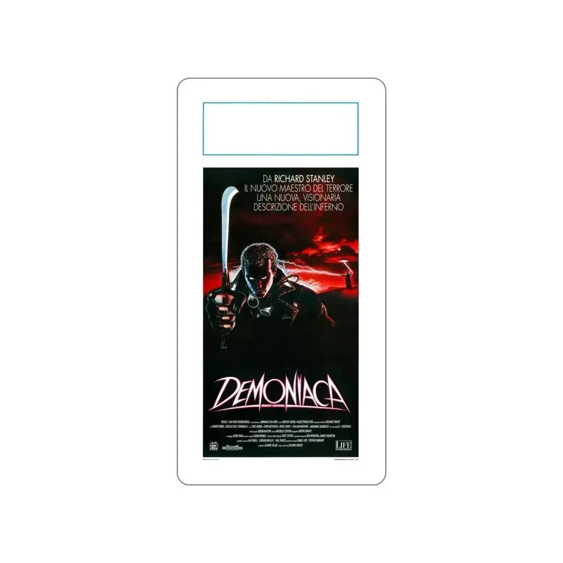 DUST DEVIL (ITALIAN) 1992 Movie Poster STICKER Vinyl Die-Cut Decal 5 Inch - The Sticker Space