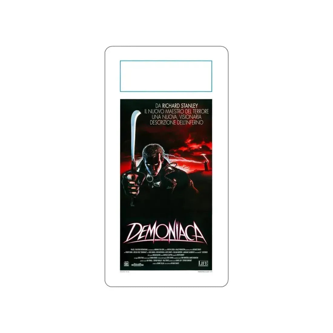 DUST DEVIL (ITALIAN) 1992 Movie Poster STICKER Vinyl Die-Cut Decal - The Sticker Space