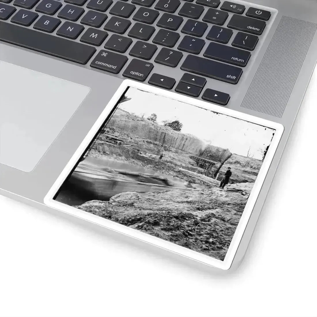 Dutch Gap, Va. The Canal Under Construction (U.S. Civil War) STICKER Vinyl Kiss-Cut Decal - The Sticker Space