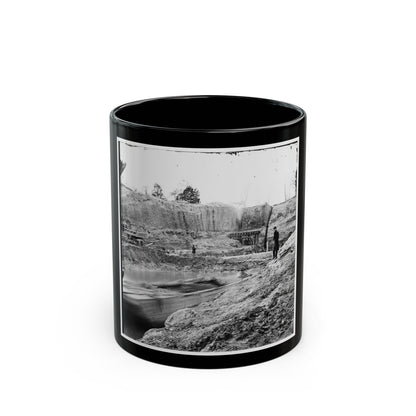 Dutch Gap, Va. The Canal Under Construction (U.S. Civil War) Black Coffee Mug-11oz-The Sticker Space