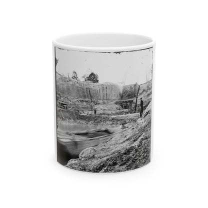 Dutch Gap, Va. The Canal Under Construction (U.S. Civil War) White Coffee Mug