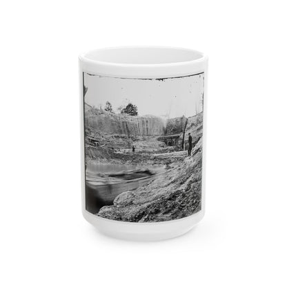 Dutch Gap, Va. The Canal Under Construction (U.S. Civil War) White Coffee Mug