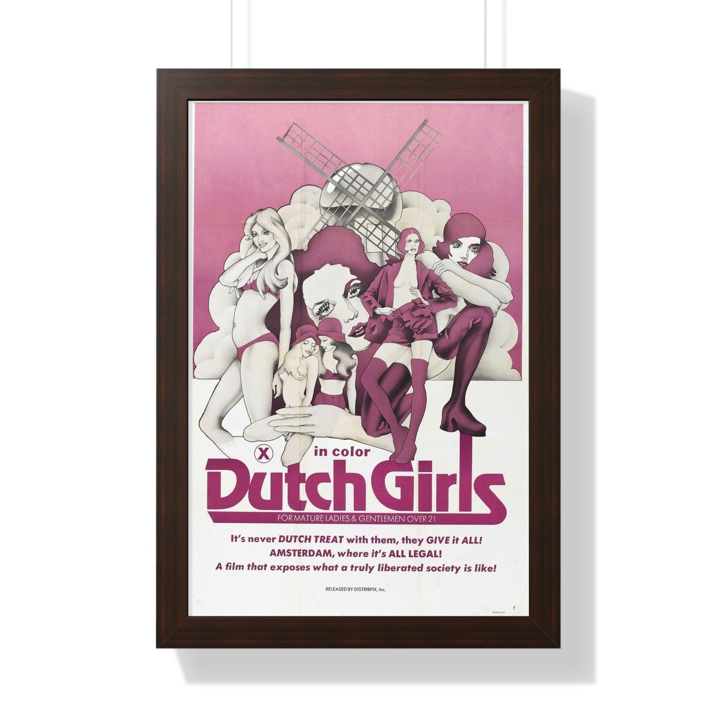 DUTCH GIRLS 1985 - Framed Movie Poster-16″ x 24″-The Sticker Space