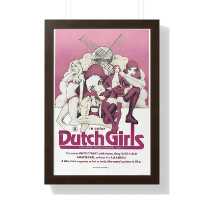 DUTCH GIRLS 1985 - Framed Movie Poster 16″ x 24″ Walnut - The Sticker Space