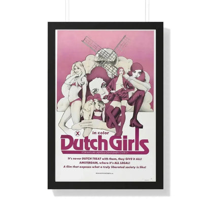 DUTCH GIRLS 1985 - Framed Movie Poster 20" x 30" Black - The Sticker Space