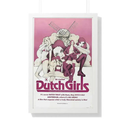 DUTCH GIRLS 1985 - Framed Movie Poster 20" x 30" White - The Sticker Space