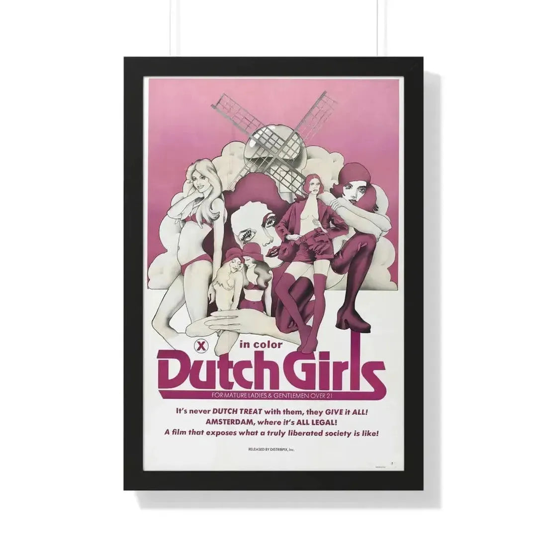 DUTCH GIRLS 1985 - Framed Movie Poster - The Sticker Space
