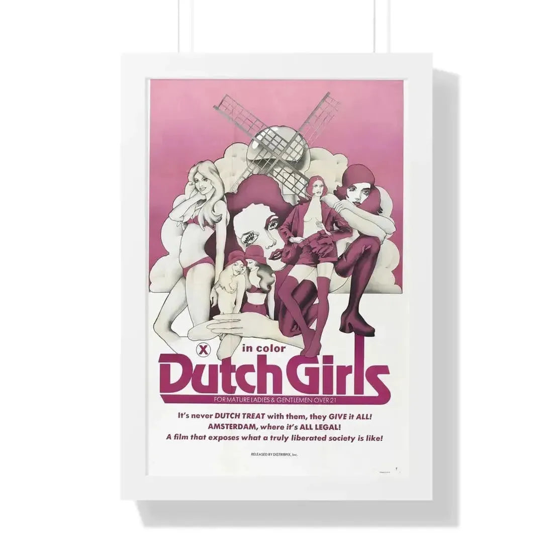 DUTCH GIRLS 1985 - Framed Movie Poster - The Sticker Space