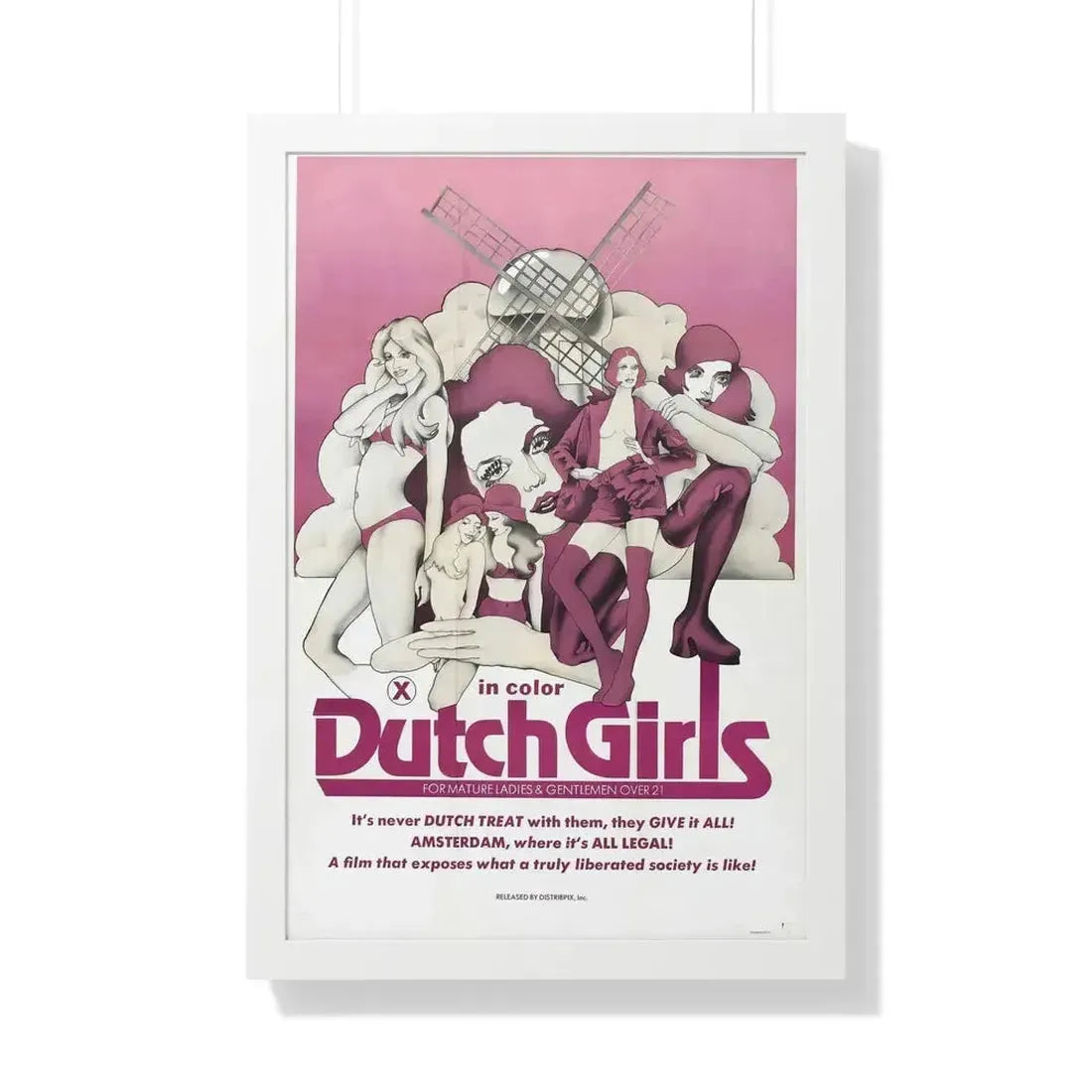 DUTCH GIRLS 1985 - Framed Movie Poster - The Sticker Space