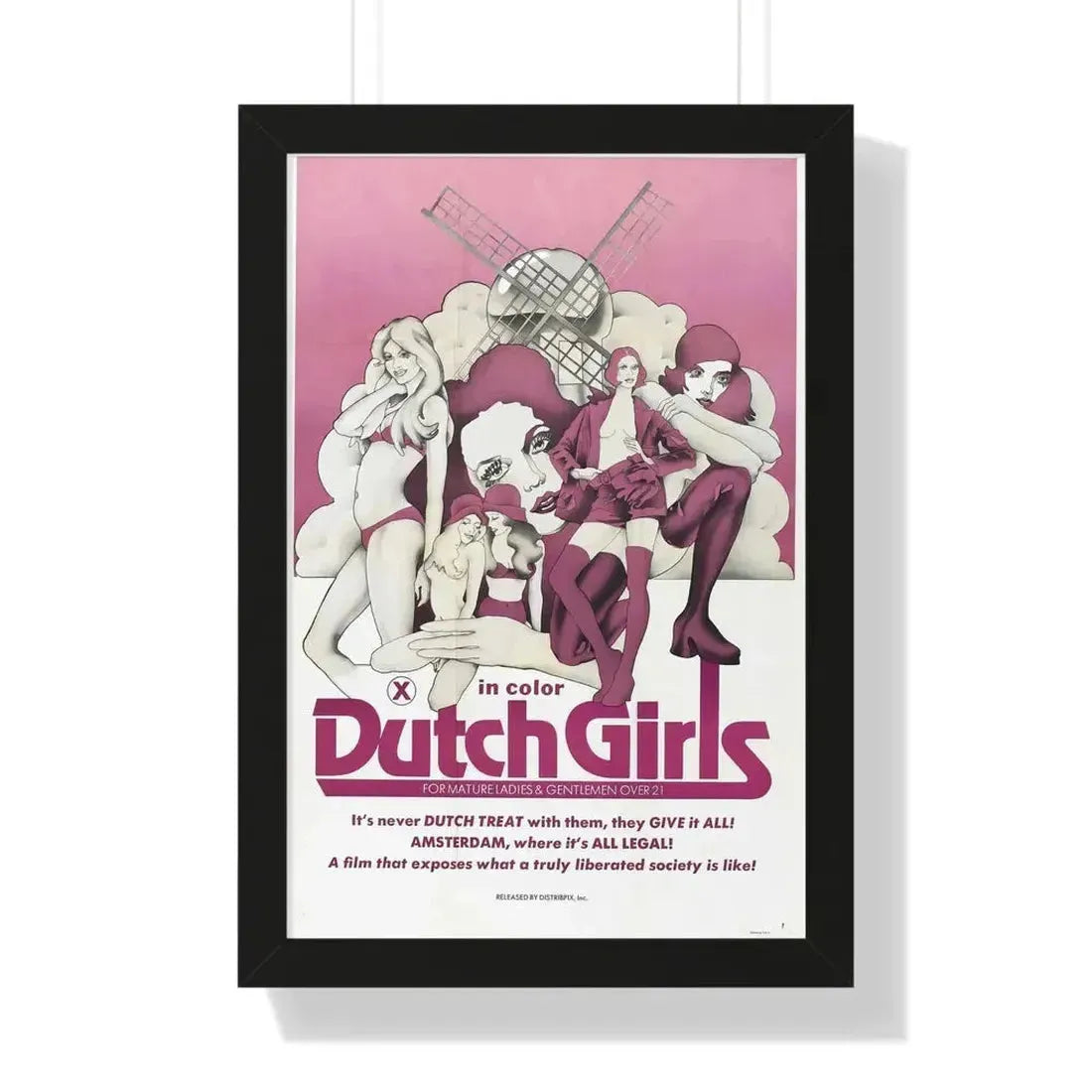 DUTCH GIRLS 1985 - Framed Movie Poster - The Sticker Space