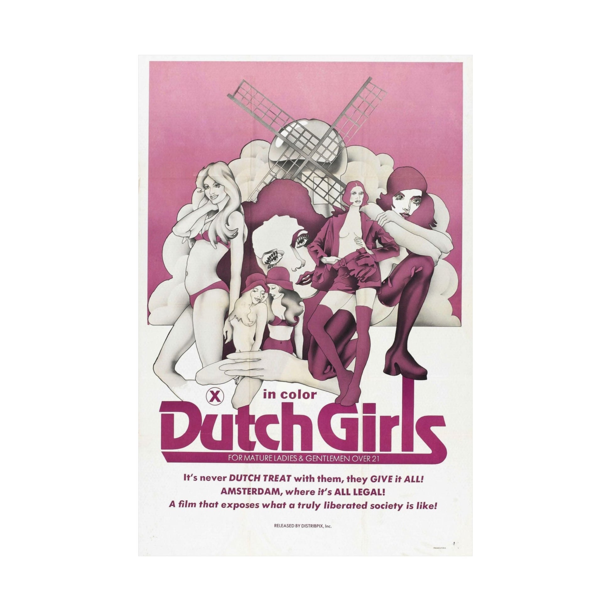 DUTCH GIRLS 1985 - Paper Movie Poster-The Sticker Space