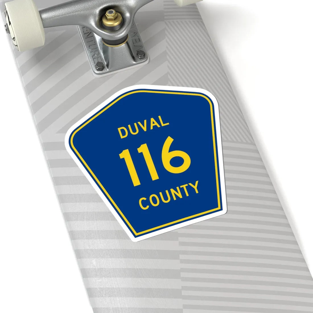 Duval County 116 (Florida) (Road Sign) STICKER Vinyl Kiss-Cut Decal - The Sticker Space