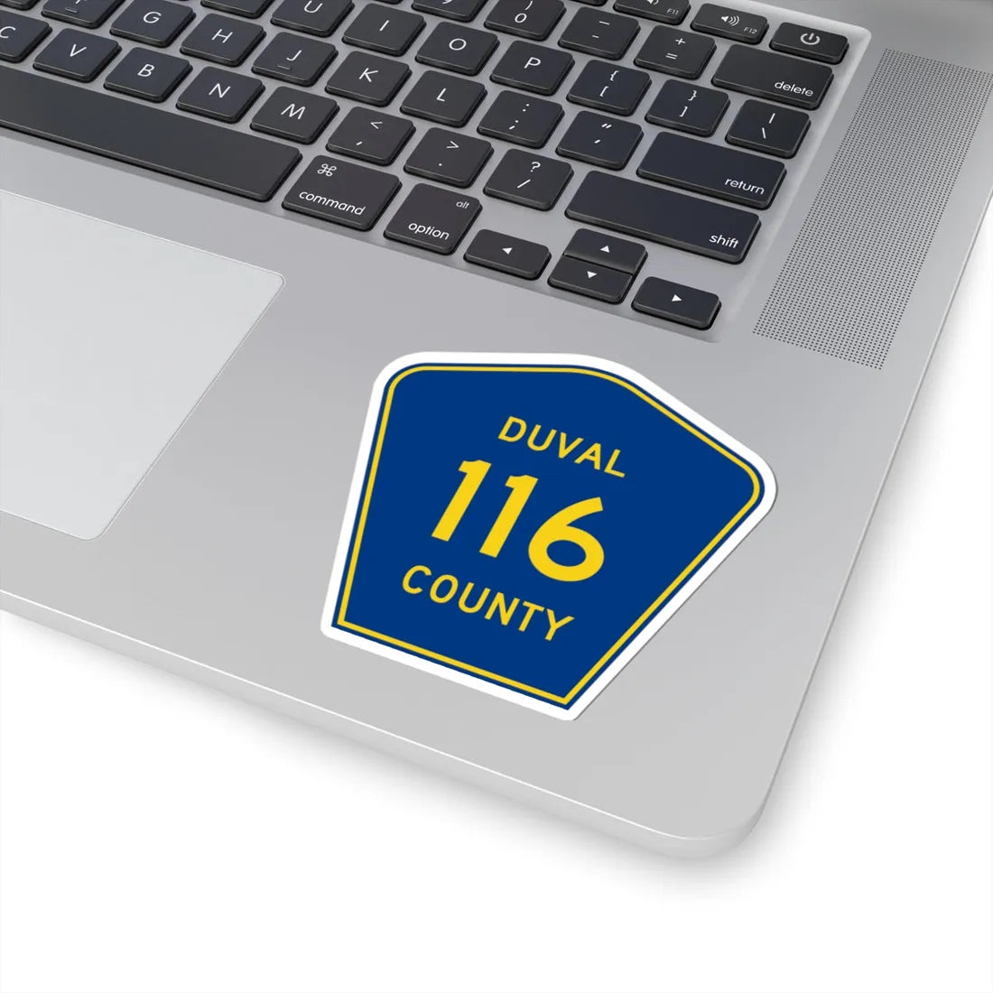 Duval County 116 (Florida) (Road Sign) STICKER Vinyl Kiss-Cut Decal - The Sticker Space