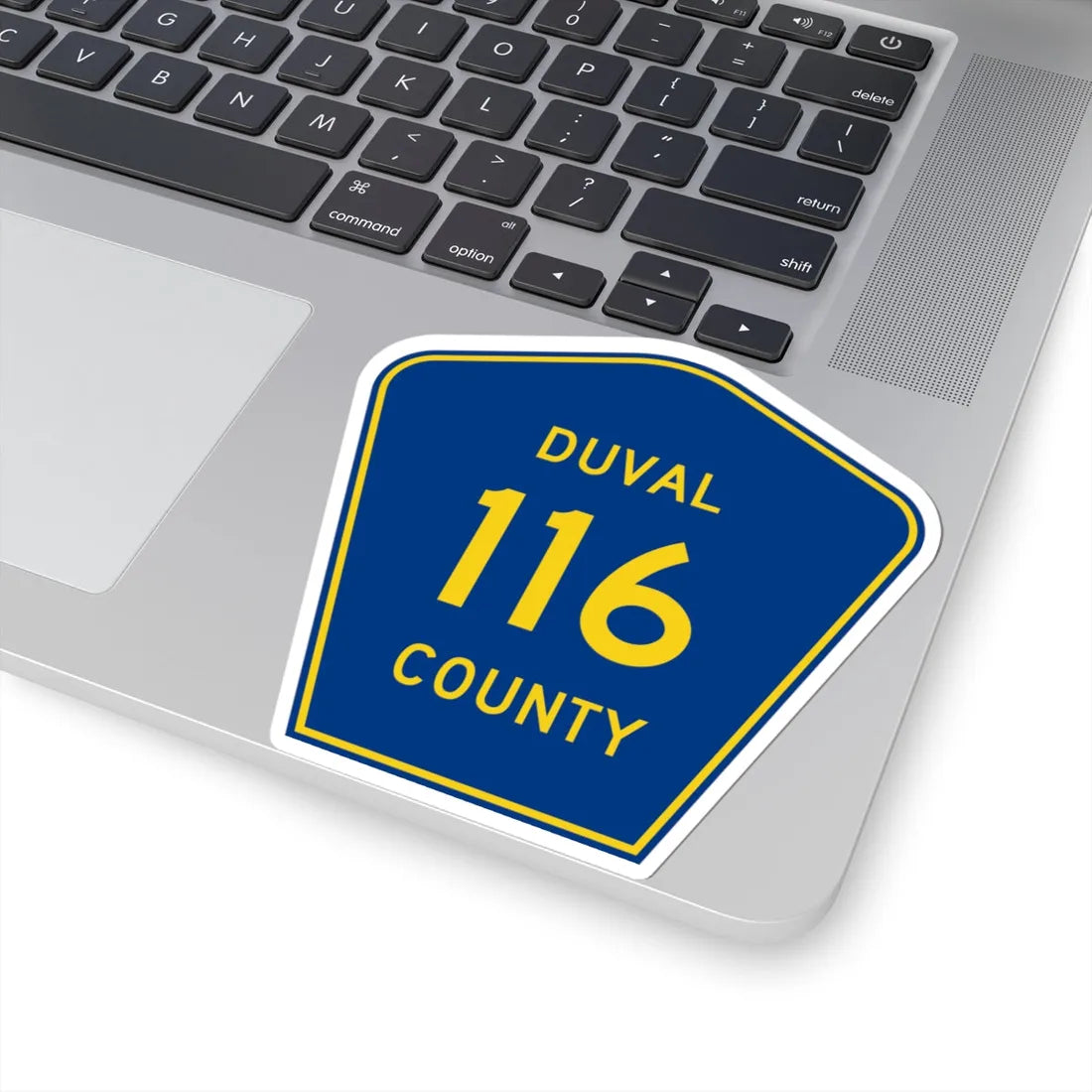 Duval County 116 (Florida) (Road Sign) STICKER Vinyl Kiss-Cut Decal - The Sticker Space