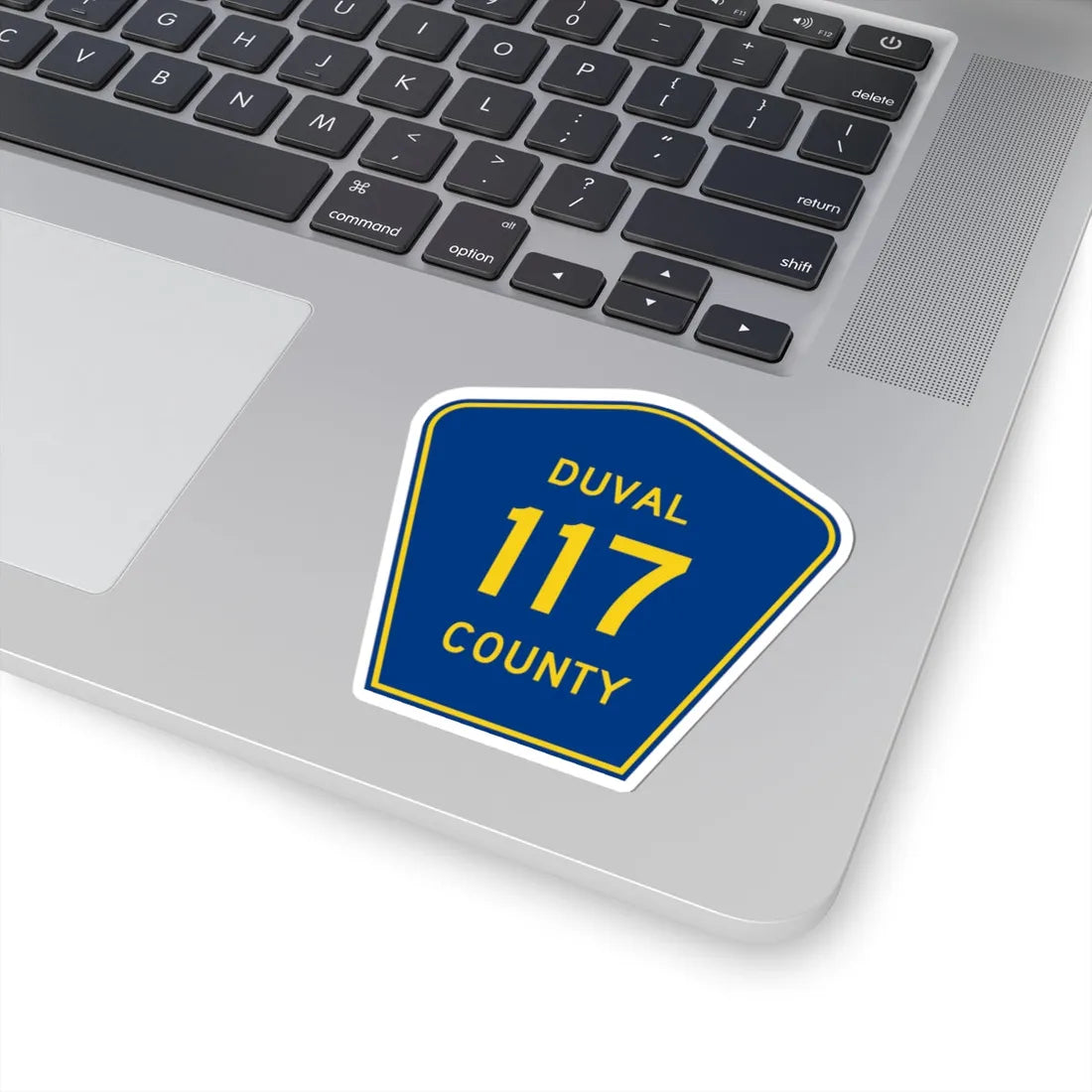 Duval County 117 (Florida) (Road Sign) STICKER Vinyl Kiss-Cut Decal - The Sticker Space